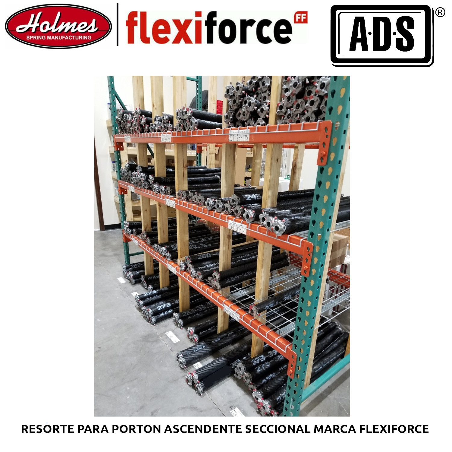 RESORTE PARA PORTON ASCENDENTE SECCIONAL MARCA HOLMES